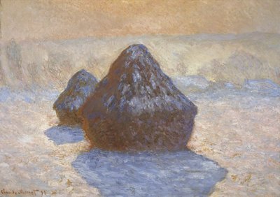 Meules - Effet de neige - Claude Monet